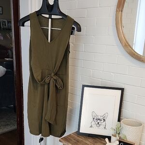 Olive Green Dress, Small
